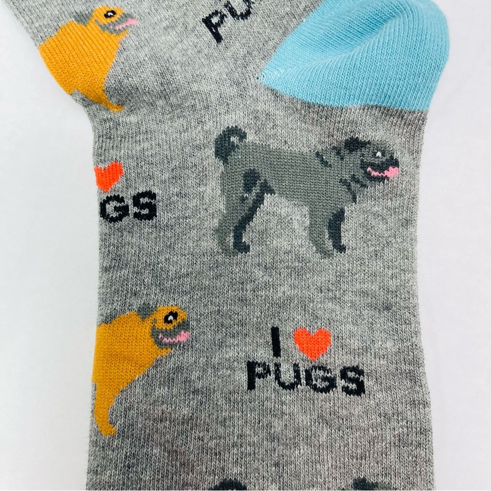 I Love Pugs Socks